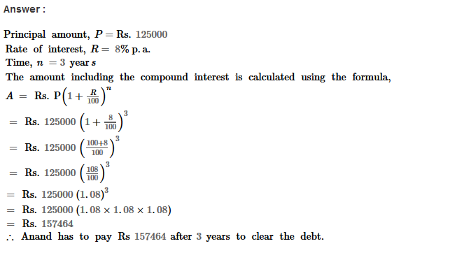 Compound Interest RS Aggarwal Class 8 Maths Solutions Ex 11B 10.1