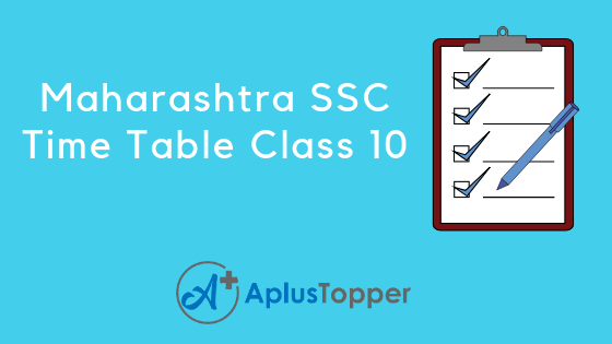 Maharashtra SSC Class 10 Date Sheet