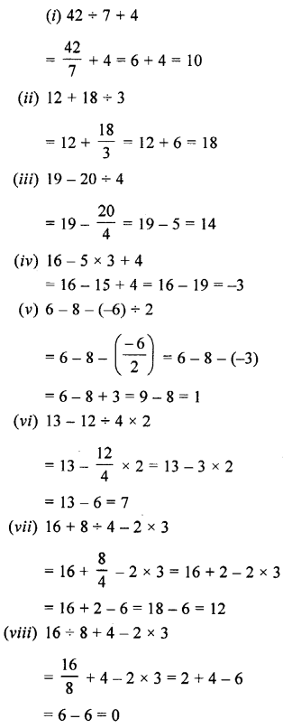Selina Concise Mathematics Class 7 ICSE Solutions Chapter 1 Integers image - 1