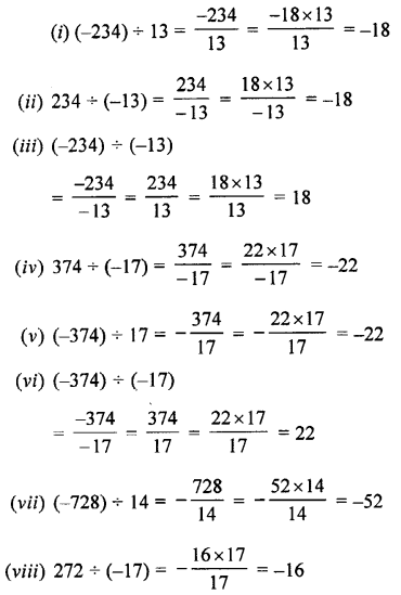 Selina Concise Mathematics Class 7 ICSE Solutions Chapter 1 Integers image - 4