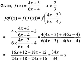 Plus Two Maths Chapter Wise Questions and Answers Chapter 1 Relations and Functions 4M Q9