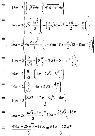 Plus Two Maths Chapter Wise Questions and Answers Chapter 8 Application of Integrals 6M Q9.3