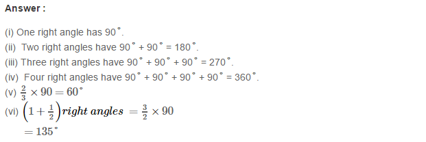 Angles and Their Measurement RS Aggarwal Class 6 Maths Solutions Ex 13B 3.1