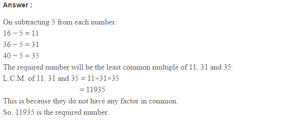 Factors and Multiples RS Aggarwal Class 6 Maths Solutions CCE Test Paper 7.1