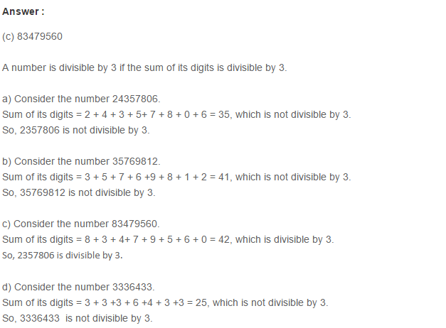 Factors and Multiples RS Aggarwal Class 6 Maths Solutions Ex 2F 1.1