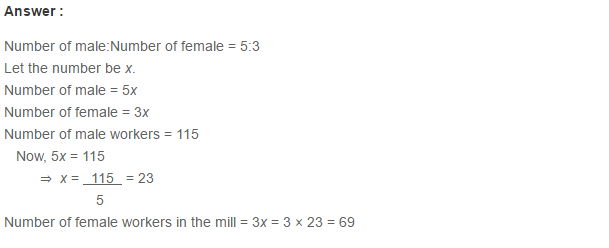 Ratio Proportion and Unitary Method RS Aggarwal Class 6 Maths Solutions Ex 10A 1.11