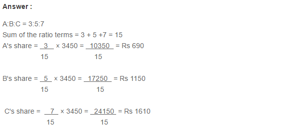Ratio Proportion and Unitary Method RS Aggarwal Class 6 Maths Solutions Ex 10A 1.14