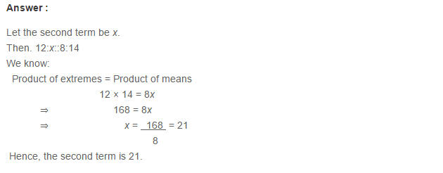 Ratio Proportion and Unitary Method RS Aggarwal Class 6 Maths Solutions Ex 10B 7.1