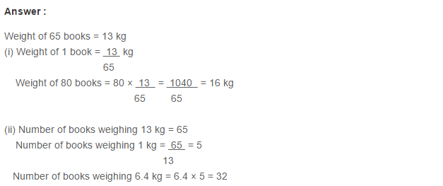 Ratio Proportion and Unitary Method RS Aggarwal Class 6 Maths Solutions Ex 10C 14.1
