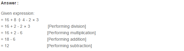 Simplification RS Aggarwal Class 6 Maths Solutions Exercise 6A 2.1