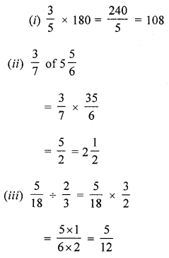 ML Aggarwal Class 6 Solutions for ICSE Maths Chapter 6 Fractions Check Your Progress 11