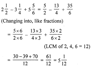 ML Aggarwal Class 6 Solutions for ICSE Maths Chapter 6 Fractions Check Your Progress 9