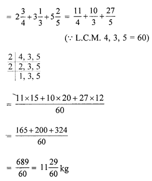 ML Aggarwal Class 6 Solutions for ICSE Maths Chapter 6 Fractions Ex 6.7 5