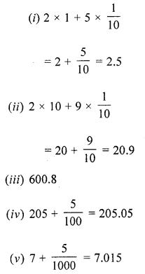 ML Aggarwal Class 6 Solutions for ICSE Maths Chapter 7 Decimals Ex 7.1 4