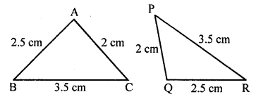ML Aggarwal Class 7 Solutions for ICSE Maths Chapter 12 Congruence of Triangles Objective Type Questions Q9.1