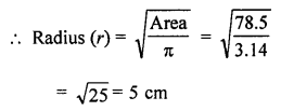 ML Aggarwal Class 7 Solutions for ICSE Maths Chapter 16 Perimeter and Area Check Your Progress Q7.1