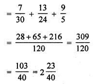 ML Aggarwal Class 7 Solutions for ICSE Maths Chapter 2 Fractions and Decimals Check Your Progress 7.3