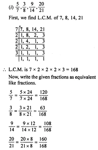 ML Aggarwal Class 7 Solutions for ICSE Maths Chapter 2 Fractions and Decimals Ex 2.1 Q9.1