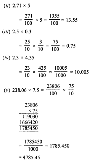 ML Aggarwal Class 7 Solutions for ICSE Maths Chapter 2 Fractions and Decimals Ex 2.6 1.1