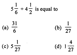 ML Aggarwal Class 7 Solutions for ICSE Maths Chapter 2 Fractions and Decimals Objective Type Questions 8.1