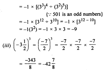ML Aggarwal Class 7 Solutions for ICSE Maths Chapter 4 Exponents and Powers Check Your Progress Q1.2