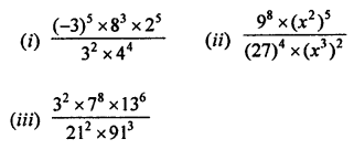 ML Aggarwal Class 7 Solutions for ICSE Maths Chapter 4 Exponents and Powers Check Your Progress Q3.1