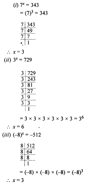 ML Aggarwal Class 7 Solutions for ICSE Maths Chapter 4 Exponents and Powers Ex 4.1 Q10.1
