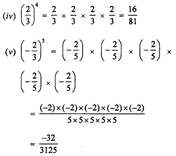 ML Aggarwal Class 7 Solutions for ICSE Maths Chapter 4 Exponents and Powers Ex 4.1 Q2.1