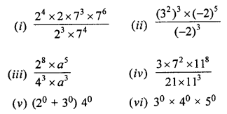 ML Aggarwal Class 7 Solutions for ICSE Maths Chapter 4 Exponents and Powers Ex 4.2 Q6.1
