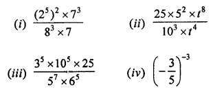 ML Aggarwal Class 7 Solutions for ICSE Maths Chapter 4 Exponents and Powers Ex 4.2 Q8.1