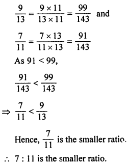 ML Aggarwal Class 7 Solutions for ICSE Maths Chapter 6 Ratio and Proportion Check Your Progress Q5.1