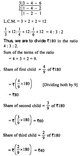 ML Aggarwal Class 7 Solutions for ICSE Maths Chapter 6 Ratio and Proportion Ex 6.1 Q10.1