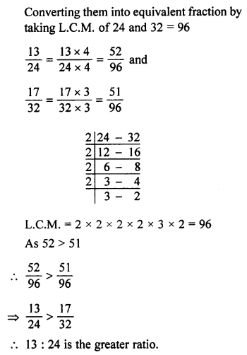 ML Aggarwal Class 7 Solutions for ICSE Maths Chapter 6 Ratio and Proportion Ex 6.1 Q17.2