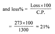 ML Aggarwal Class 7 Solutions for ICSE Maths Chapter 7 Percentage and Its applications Check Your Progress Q12.1