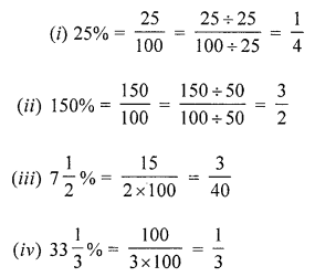 ML Aggarwal Class 7 Solutions for ICSE Maths Chapter 7 Percentage and Its applications Ex 7.1 Q1.1