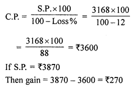 ML Aggarwal Class 7 Solutions for ICSE Maths Chapter 7 Percentage and Its applications Ex 7.3 Q14.1