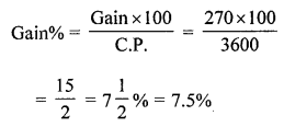 ML Aggarwal Class 7 Solutions for ICSE Maths Chapter 7 Percentage and Its applications Ex 7.3 Q14.2
