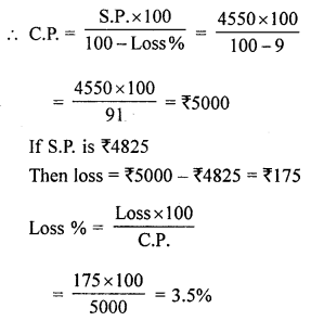 ML Aggarwal Class 7 Solutions for ICSE Maths Chapter 7 Percentage and Its applications Ex 7.3 Q15.1