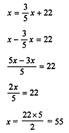 ML Aggarwal Class 7 Solutions for ICSE Maths Chapter 9 Linear Equations and Inequalities Check Your Progress Q2.1