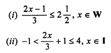 ML Aggarwal Class 7 Solutions for ICSE Maths Chapter 9 Linear Equations and Inequalities Check Your Progress Q8.1