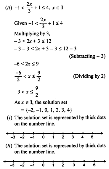 ML Aggarwal Class 7 Solutions for ICSE Maths Chapter 9 Linear Equations and Inequalities Check Your Progress Q8.3