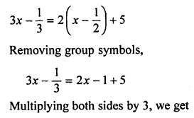 ML Aggarwal Class 7 Solutions for ICSE Maths Chapter 9 Linear Equations and Inequalities Ex 9.1 Q4.2