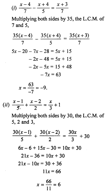 ML Aggarwal Class 7 Solutions for ICSE Maths Chapter 9 Linear Equations and Inequalities Ex 9.1 Q7.2