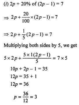 ML Aggarwal Class 7 Solutions for ICSE Maths Chapter 9 Linear Equations and Inequalities Ex 9.1 Q9.1