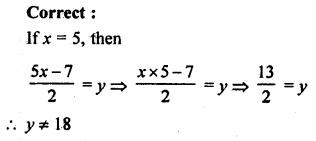 ML Aggarwal Class 7 Solutions for ICSE Maths Chapter 9 Linear Equations and Inequalities Objective Type Questions Qx.1