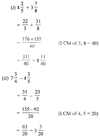 ML Aggarwal Class 8 Solutions for ICSE Maths Chapter 1 Rational Numbers Check Your Progress Q1.2