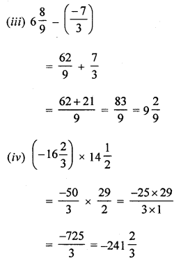 ML Aggarwal Class 8 Solutions for ICSE Maths Chapter 1 Rational Numbers Check Your Progress Q1.3