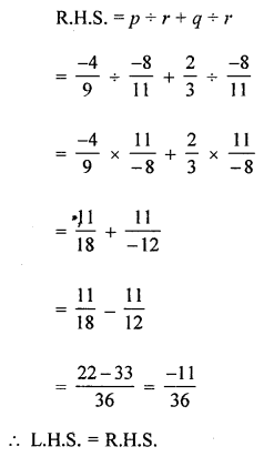 ML Aggarwal Class 8 Solutions for ICSE Maths Chapter 1 Rational Numbers Check Your Progress Q11.5