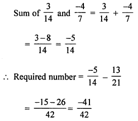 ML Aggarwal Class 8 Solutions for ICSE Maths Chapter 1 Rational Numbers Check Your Progress Q3.1