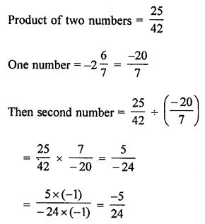 ML Aggarwal Class 8 Solutions for ICSE Maths Chapter 1 Rational Numbers Check Your Progress Q4.1
